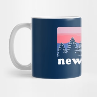 Up State New York Pine Tree Sunset Mug